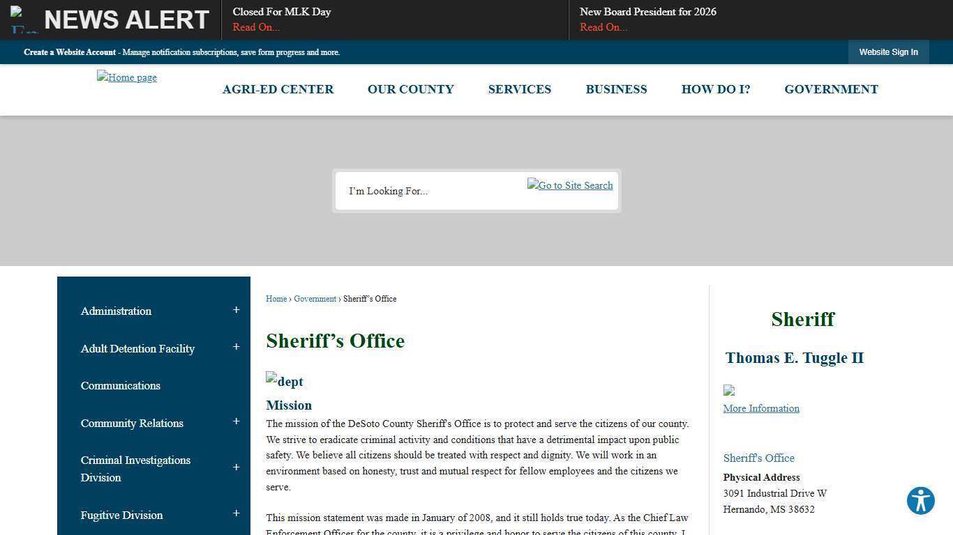 Sheriff’s Office | DeSoto County, MS - Official Website